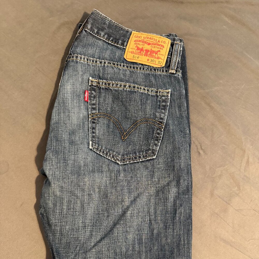 Levi’s 514 Slim Straight Blue Jeans – Men’s 30x32
